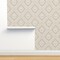 Extra Large Boho Freehand Neutral Geometric Diamonds Mudcloth Style Cream Black Dots Bohemian Custom Removable Wallpaper by Spoonflower Peel & Stick Wallpaper 2FT Wide